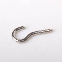 【cw】 50 Pieces Plated Metal Ceiling Hooks Screw Cup Hook Hold Hanger Jewelry Holder For Hanging Lights Curtains (Silver)