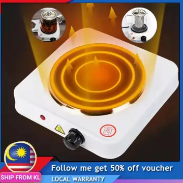 Portable Electric Iron Burner Single Stove Mini Hotplate Adjustable  Temperature Furnace Home Kitchen Cook Coffee Heater