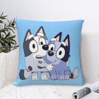 Bluey ปลอกหมอนลายพิมพ์18 X 18 (45ซม. * 45ซม.),หมอนโซฟา,หมอนไมโครไฟเบอร์,หมอนรองเอวสี่เหลี่ยม,ปลอกหมอนลายพิมพ์แฟชั่นหมอนอิงสี่เหลี่ยม,ไม่มีหมอน