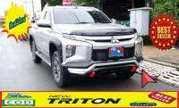 แต่งรถ Triton  สเกิร์ตกันชนหน้า  Mitsubishi  Triton 2019 -2023 รุ่น Xtreamer RBS มีไฟ  ส่งฟรี