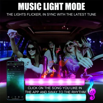 LED Car Foot Ambient Light USB Backlight App Control RGB Auto Interior Decorative Atmosphere Strip Lamp Multiple Modes Accessory