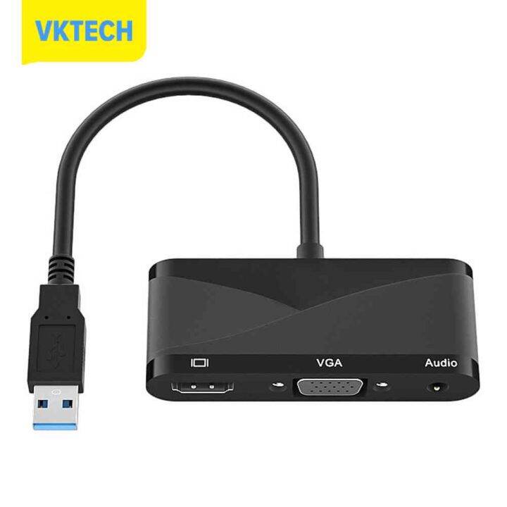 vktech-usb3-0เป็น-vga-hdmi-compatible-audio-adapter-3-in-1-converter-hub-สำหรับ-windows-7-8