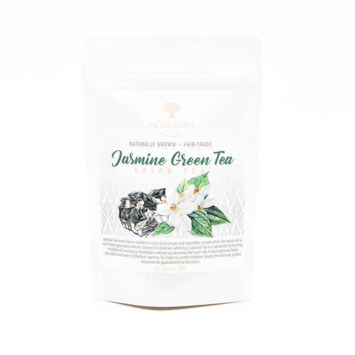 Jasmine Green Tea Green Tea Low Caffeine in Zip Pouch Tea
