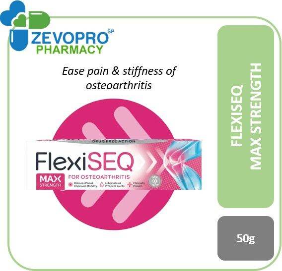 FLEXISEQ MAX STRENGTH GEL 50G [FOR OSTEOARTHRITIS] Lazada