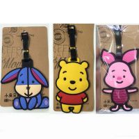 【DT】 hot  Disney Winnie The Pooh Luggage Tag Silica Gel Suitcase ID Addres Holder Travel  Baggage Boarding Tag Portable Label Cute Gifts