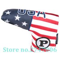 1pc Golf Putter Cover USA Stars and Strips Golf Blade Putter Head Cover with Magnetic Closure