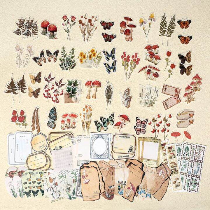 200-pieces-vintage-scrapbook-supplies-pack-for-junk-journal-planners-diy-paper-stickers-vintage-ephemera-pack-decoupage