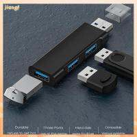 JIANGF อลูมิเนียมอัลลอย อะแดปเตอร์ ตัวแยก ฮับ USB 3.0 OTG การถ่ายโอนข้อมูล ตัวขยาย USB