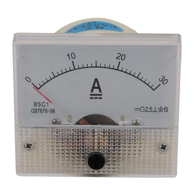 85C1-A Dc Analog Ampere Meter Panel Meter Gauge 30A Amp Gauge Current Mechanical Ammeters