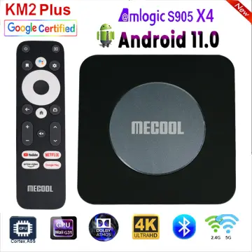 Mecool KM2 plus Android TV Box 4K 2GB 16GB Doby Atmos Amlogic S905X4 USB3.0  100M LAN set-top box media player 2022 new