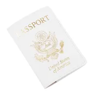 แบบพกพา USA Travel Passport Holder PU Leather ID Card Cover Case Slim Protector Organizer