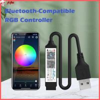 YIQIHE USB 5V ตัวควบคุมบลูทูธ RGB แอปควบคุมเพลง รีโมทคอนโทรล RF ไฟหรี่แสง ที่มีคุณภาพสูง มินิมินิ ตัวควบคุมแถบไฟเพลง LED สำหรับไฟเทป RGB