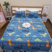 Bộ 5 món Chăn hè Ga Gối Poly Cotton bo chun miễn phí - Đủ Size