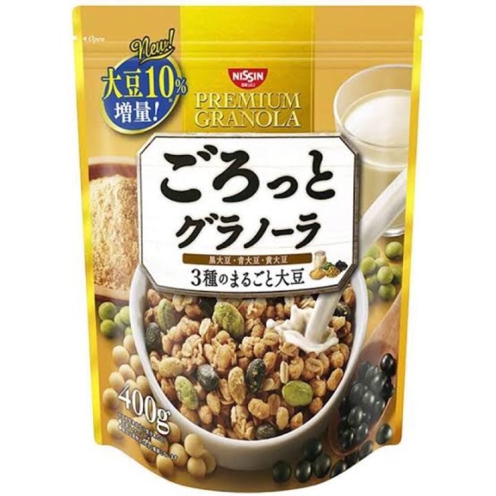 items-for-you-nissin-premium-granola-กราโนล่าถั่วเหลือง400กรัมนำเข้าจากญี่ปุ่น-ตัวนี้ไม่ใช่จากฮ่องกงนะคะ