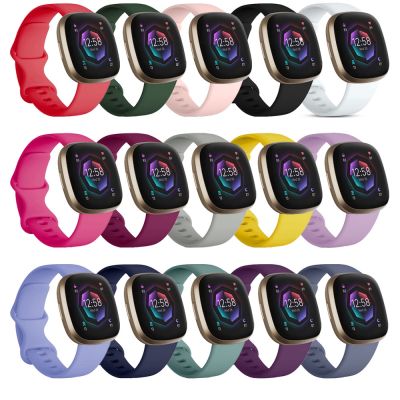 Silicone strap For Fitbit Versa 3 4 Watch Band smartwatch Correa sport Bracelet For Fitbit Sense Versa3 4 Watchband Accessories