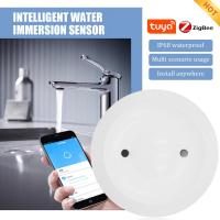 Tuya Zigbee Water Immersion Sensor Smart Life Leakage Sensor Water Linkage Alarm App Remote Monitoring Water Leak Detector