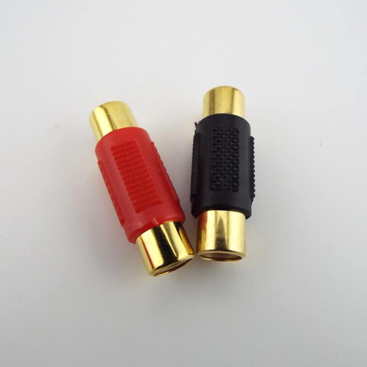 qkkqla-10pcs-video-rca-female-to-female-connector-rca-couple-dual-female-audio-adapter-plug-for-cctv-av-cable-extend