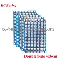 【YF】❀✠♙  5pcs 4x6cm Side Prototype PCB Board 4x6cm Printed Circuit Experimental Breadboard Plate