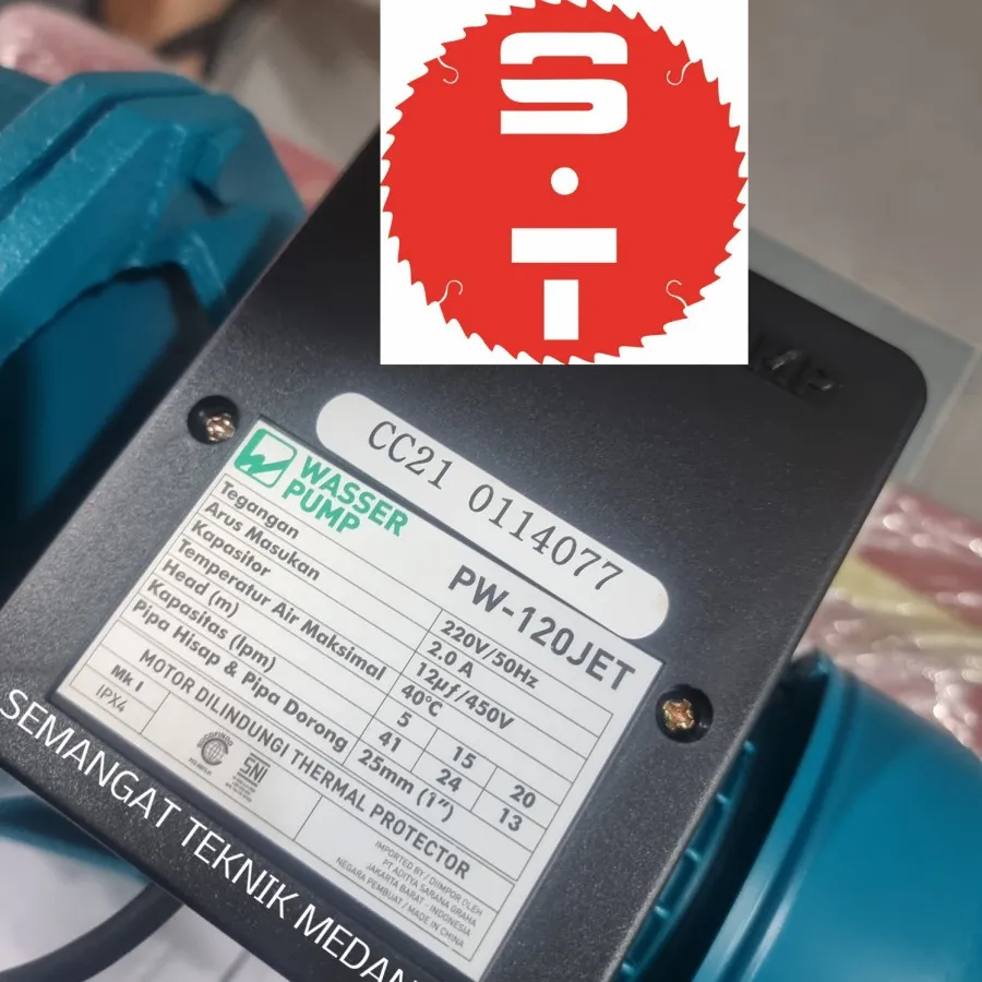 Pw 120jet Wasser Pompa Air Semi Jet Pump Pw 120 Jet Pw120jet Wasser Lazada Indonesia