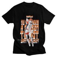 Haikyu Shoyo Hinata T Shirt Men Cotton Printed T-Shirt Funny Tshirt Short Sleeve Haikyuu Anime Tee Tops Harajuku Streetwear