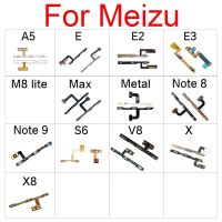 Power Volume Flex Cable สําหรับ Meizu A5 E2 E3 M8 Lite Max Metal Note 8 9 S6 V8 X X8 สวิตช์ปุ่มข้างเพาเวอร์สวิตช์ควบคุมเสียง Flex