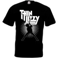 Hot sale Heavy Metal Rock Band Thin Lizzy band graphic Mens 100% Cotton Round Neck Short Sleeve T-Shirt  Adult clothes