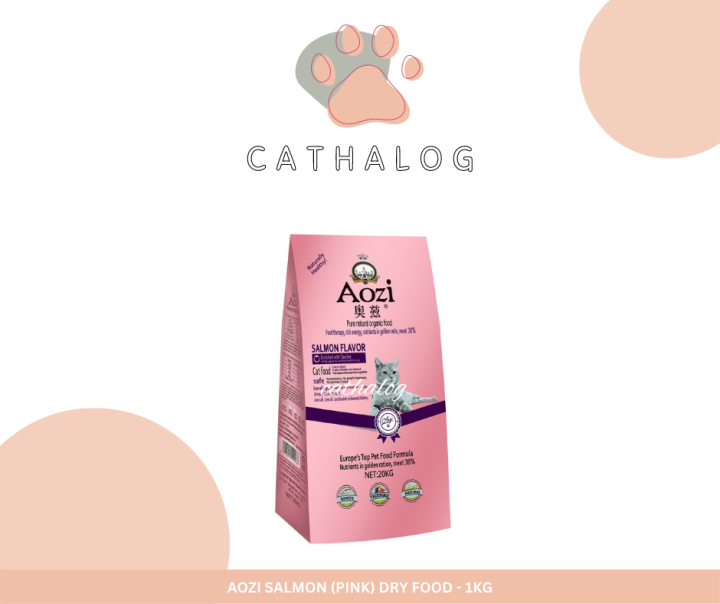 Aozi Pure Natural Organic Adult Salmon (Pink) Cat Food 1kg Lazada PH