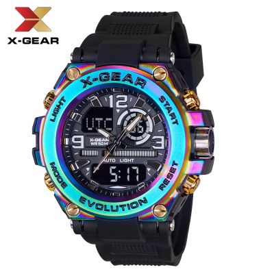 นาฬิกา X-GEARรุ่น 985 นาฬิกาผู้ชายสายเรซิ่นสีดำ รุ่น ตัวขายดี - มั่นใจ ของแท้ 100% ประกันศูนย์ 1 ปีเต็ม