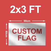 Custom flag 60*90cm Polyester Flag all logo all color royal flag With White Sleeve Metal Gromets