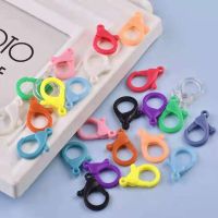 20PCS35mm Color Plastic Lobster Clasp Eyeglass Chain Accessory Buckle Connection Hook Key Buckle Color Plastic Open Ring Buckle DIY Jewelry Material Hook