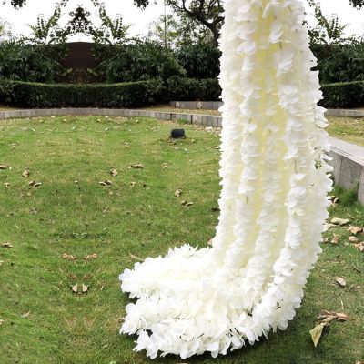 【YF】 10pcs 2M/3M Orchid Rattan Artificial Silk Vine Wedding Garden Decoration Hanging Garland Wall Fake Flowers