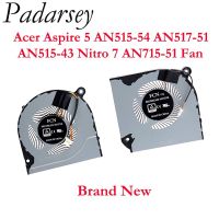 Pardarsey FLN1พัดลมทำความเย็น CPU ใหม่พร้อมที่ทำความเย็น GPU FL78ชุดสำหรับ Acer Aspire Nitro 5 AN515-54 AN517-51 AN515-43 Nitro 7 AN715-51Jiachuan