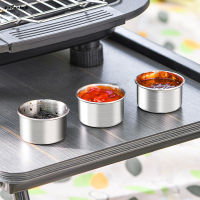 SUC Mini Round Spice Jars Stainless Steel Spice Containers With Lid For Kitchen