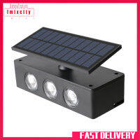 Imixcity Lampu Solar Dinding Led กันน้ำความสว่างสูงขึ้นลงหลอดไฟพลังงานแสงอาทิตย์กลางแจ้งสำหรับลานสวนสนามหญ้าสวนสาธารณะ