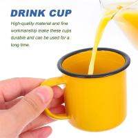 5pcs Multi-functional Enamel Mugs Vintage Small Wine Cups (Assorted Color)