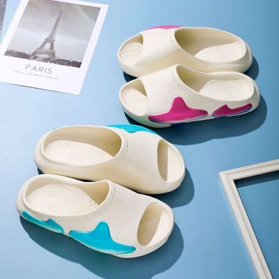 【Hot Sale】 2023 new one-word slippers sports outerwear all-match walking seaside sandals and beach wear-resistant explosive style
