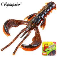 【hot】●﹊¤ Spinpoler Crawfish Fishing Lures Shrimp Soft Plastic Bait UV TPE/TPR Silicone Floating Trout Bass