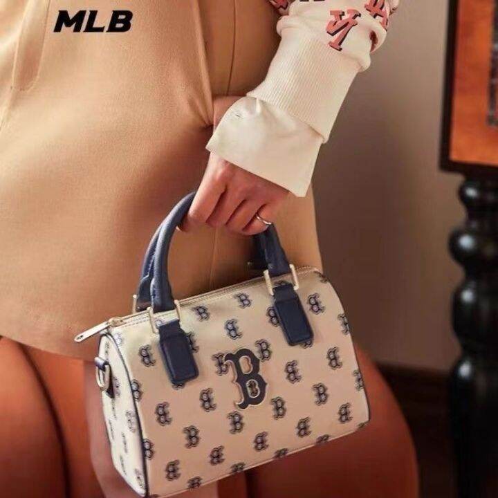 mlb-official-ny-new-ml-korean-trendy-brand-boston-retro-ny-letter-printing-portable-pillow-bag-single-room-messenger-handbag