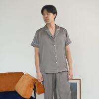 Palle - ชุดนอนขายาว Longie plaine comfortest sleepwear (Dust grey)