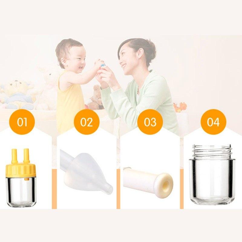 Baby Kids Safe Nose Cleaner Vacuum Suction Nasal Mucus Runny Aspirator InhaleSN 