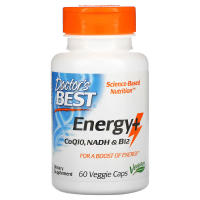 Doctors Best Energy+ CoQ10 NADH &amp; B12 60 Veggie Caps