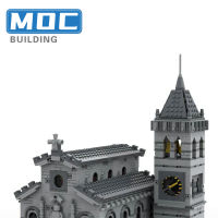 โบสถ์ยุคกลาง-Modular Notre-Dame DE รุ่นอาคารบล็อกวินเทจที่มีชื่อเสียงคริสตจักรสถาปัตยกรรมอิฐของเล่นสำหรับเด็ก