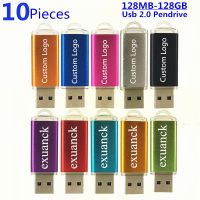 10PCS/lot Metal USB Flash Pen Drive 32GB 4GB 16GB Pendrive 64GB Music Album Memory Usb Stick 512MB USB Gift Free Custom LOGO