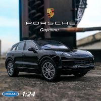 WELLY 1:24 Porsche Cayenne SUV อัลลอยรถรุ่น D Iecasts โลหะของเล่นยานพาหนะรถรุ่นจำลองสูงคอลเลกชันของขวัญเด็ก