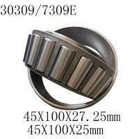 1PCS 45X100X27.25MM 45X100X25MM Metric Shaft 30309 7309E Tapered Roller Bearing Size