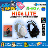 ?NEW?EGA LITE TYPE H106 GAMING HEADSET?หูฟังเกมเมอร์คุณภาพเกินราคา?ดอกลำโพงขนาด 50mm. สาย USBพร้อมแจ็คขนาด 3.5 mm มี ⚫⚪