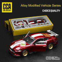 Caipo 1:42ฟอร์ดรุ่น Mustang Gt Dipasang Versi Kereta Aloi Diecasts &amp; Kenderaan Mainan โมเดล Kereta Yang Boleh Ditanggalber ของเล่น