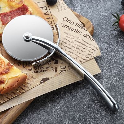Pizza Cutter Stainless Steel Single Wheel Cake Bread Pies Round Knife Zinc Alloy Handle Kitchen Baking Tools Pizza Slicer