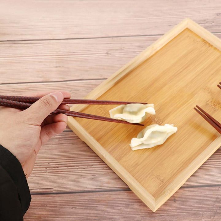 dgthe-ตะเกียบไม้ทำอาหารไม้สำหรับร้านอาหารอุปกรณ์ครัวหน้าแรกสุดสร้างสรรค์ชุดจานอาหารซูชิตะเกียบบนโต๊ะอาหาร1-4คู่