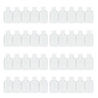 40 PCS 2 Oz 60 Ml Clear Refillable Flip Top PET Plastic Travel Bottle Container